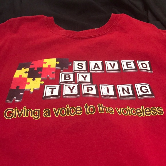 custom ink Other - Saved by typing autism voice XL T-shirt used